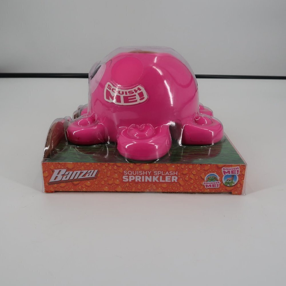 Banzai Squish Splash Octopus Sprinkler - Pink - Picture 2 of 5